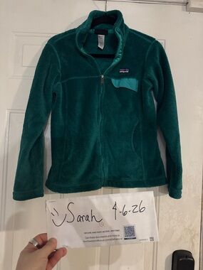 Patagonia Kids Green Full-Zip Fleece Jacket